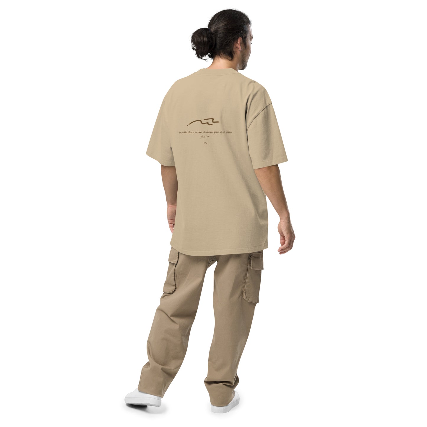 Grace Flows Like the Ocean – Unisex Oversized Tee